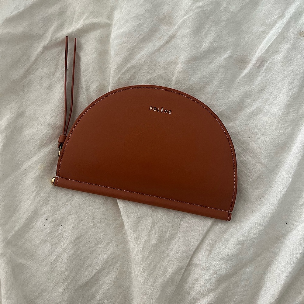 Polene Half Moon Wallet Terracotta